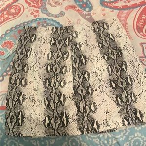 Snakeskin skirt